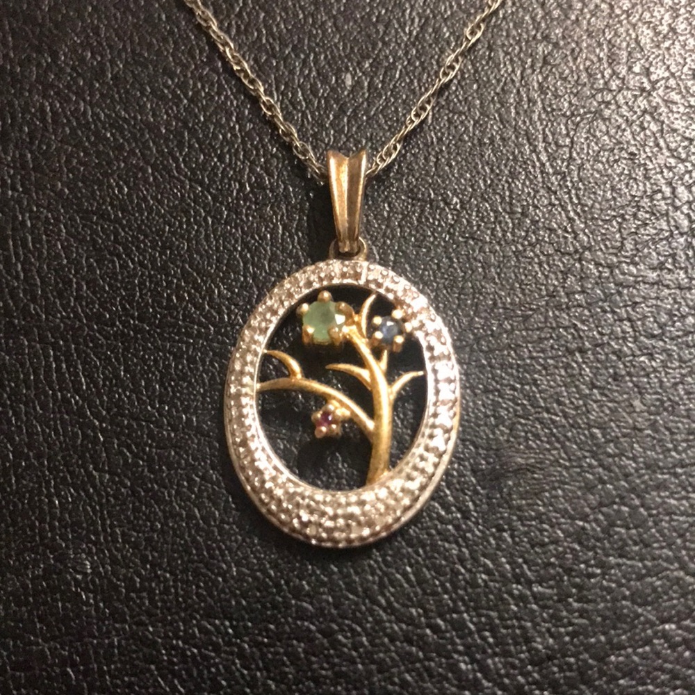 Ross Simons .925 18k Overlay Emerald Ruby Sapphir… - image 1